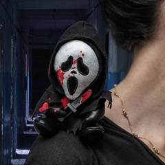 Scream Ghost Face with Bloody Knife Magnetic Shoulder Phunny Plush Multi-Color