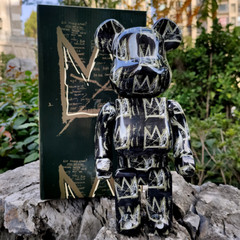 Bearbrick 400% Basquiat 8th Generation Crown 11 in Height Brick Bear Doll Figure