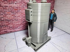 Vertical Boiler Model Prop 1/12 Scale Garage Display Dollhouse Diorama