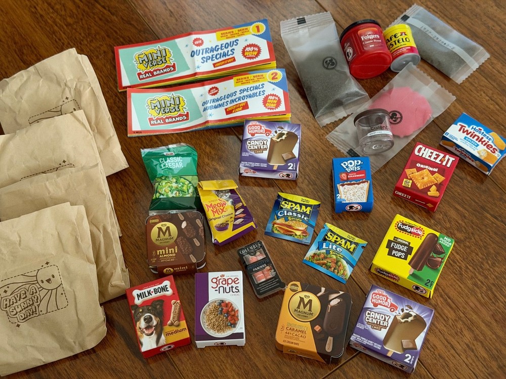 NEW MGA Miniverse Real Brands Series 1 AND 2 LOT of 18 items