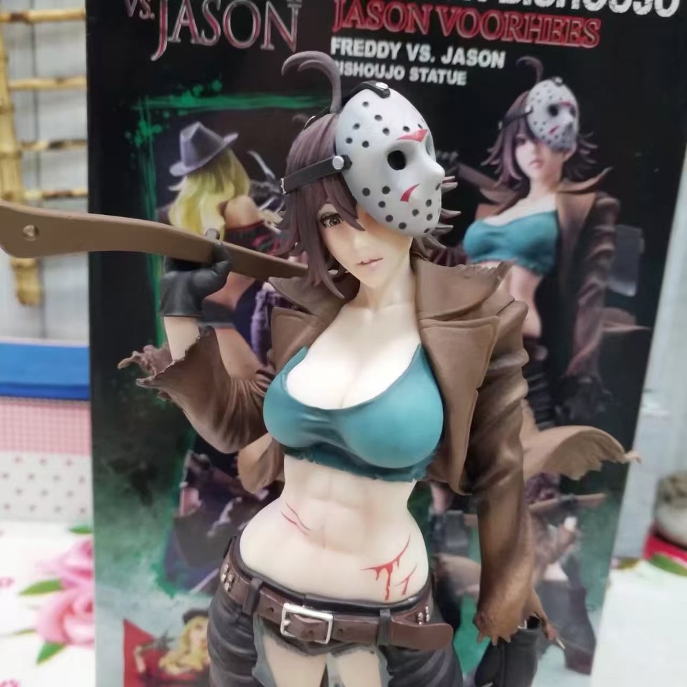 Horror Movie Freddy Vs Jason Bishoujo Statue Anime Action Figure Toy Boxed Gift