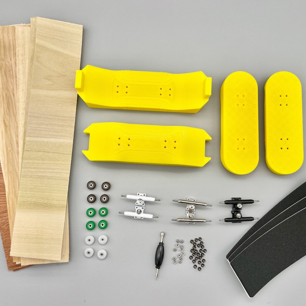 DIY Fingerboard Mold Complete Kit -98mm x 32mm, 50mm wheelbase, 25º kick