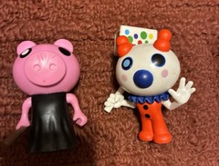 PIGGY Minifigure Figures Mini Toon Phat Mojo PVC Set of 4 Plus 2 Mini FNAF Figs