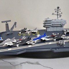 Toy Essentials 27 Inch Aircraft Carrier with 16 Fighter Jets