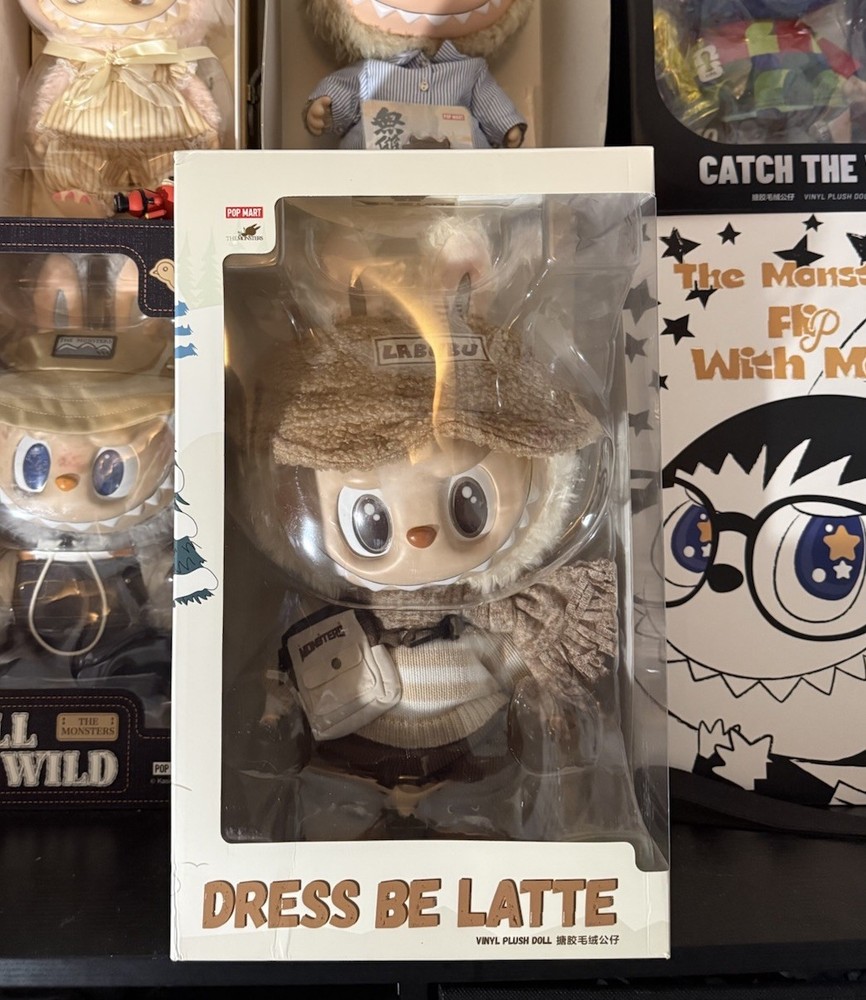 POP MART The Monsters LABUBU Dress be Latte Vinyl Plush Doll | Authentic In Hand