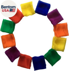 Dance Scarves Music Scarves for Children Movement and Juggling 12Pcs