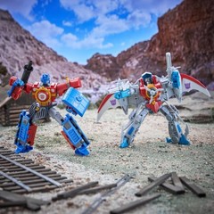 Transformers Timelines Hearts of Steel Optimus Prime & Starscream –IN HAND–