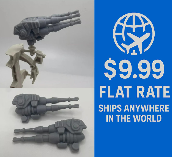VINTAGE STAR WARS 1978 Millennium Falcon TOP GUN QUAD BLASTER Replacement REPRO