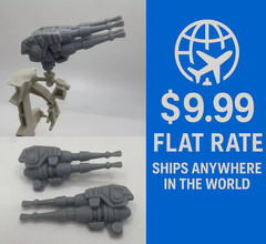 VINTAGE STAR WARS 1978 Millennium Falcon TOP GUN QUAD BLASTER Replacement REPRO