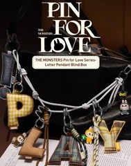 📌 Authentic THE MONSTERS Pin for Love Series, Letter Pendant, Letter A