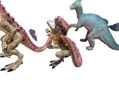 Vintage Lot Imperial Larami Hong Kong China Large Dinosaurs Toys 1985- 2000