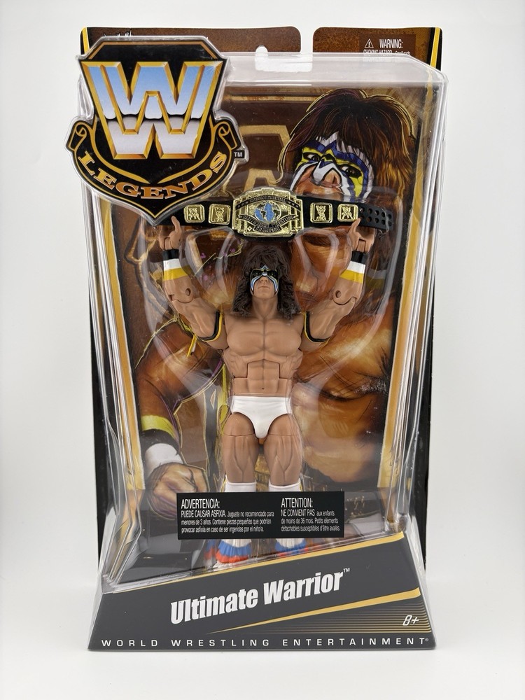 WWE Elite Legends Ultimate Warrior Wrestling Figure Mattel Series 4 WWF WCW ECW