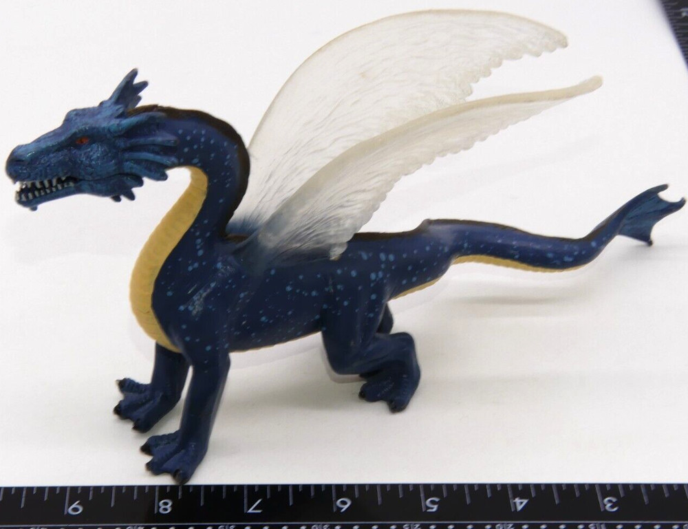 Mojo Sea Dragon Fantasy Figure Toy Figurine Monster Blue Winged Dinosaur