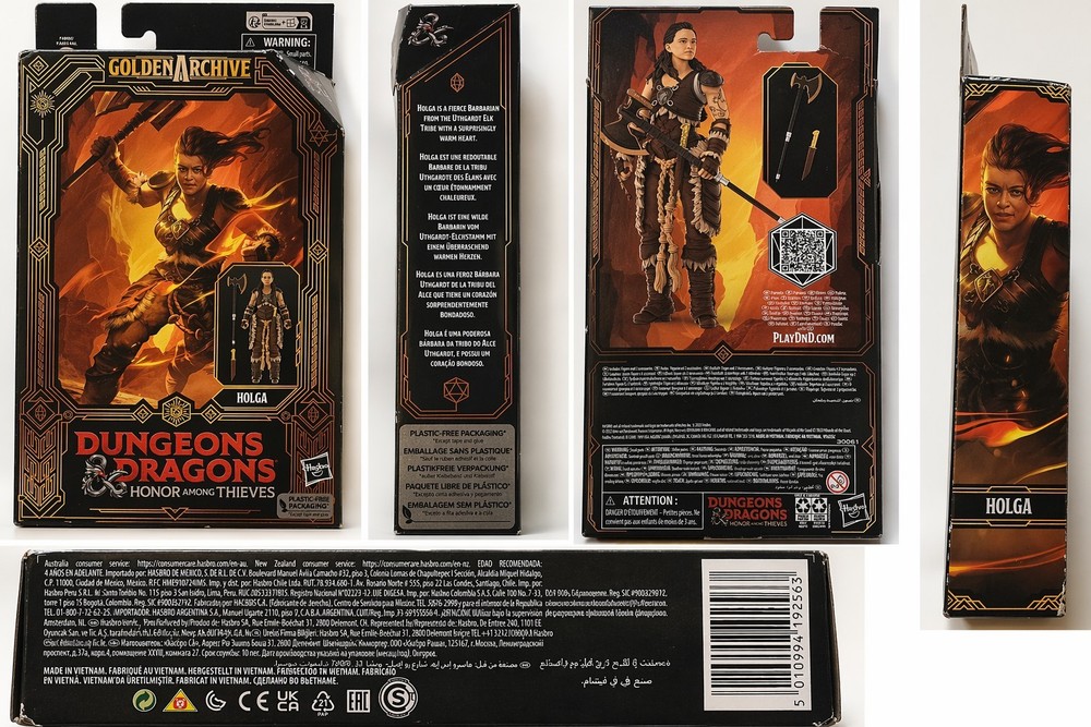 Dungeons & Dragons Holga Golden Archive Figure Sealed Box Damage