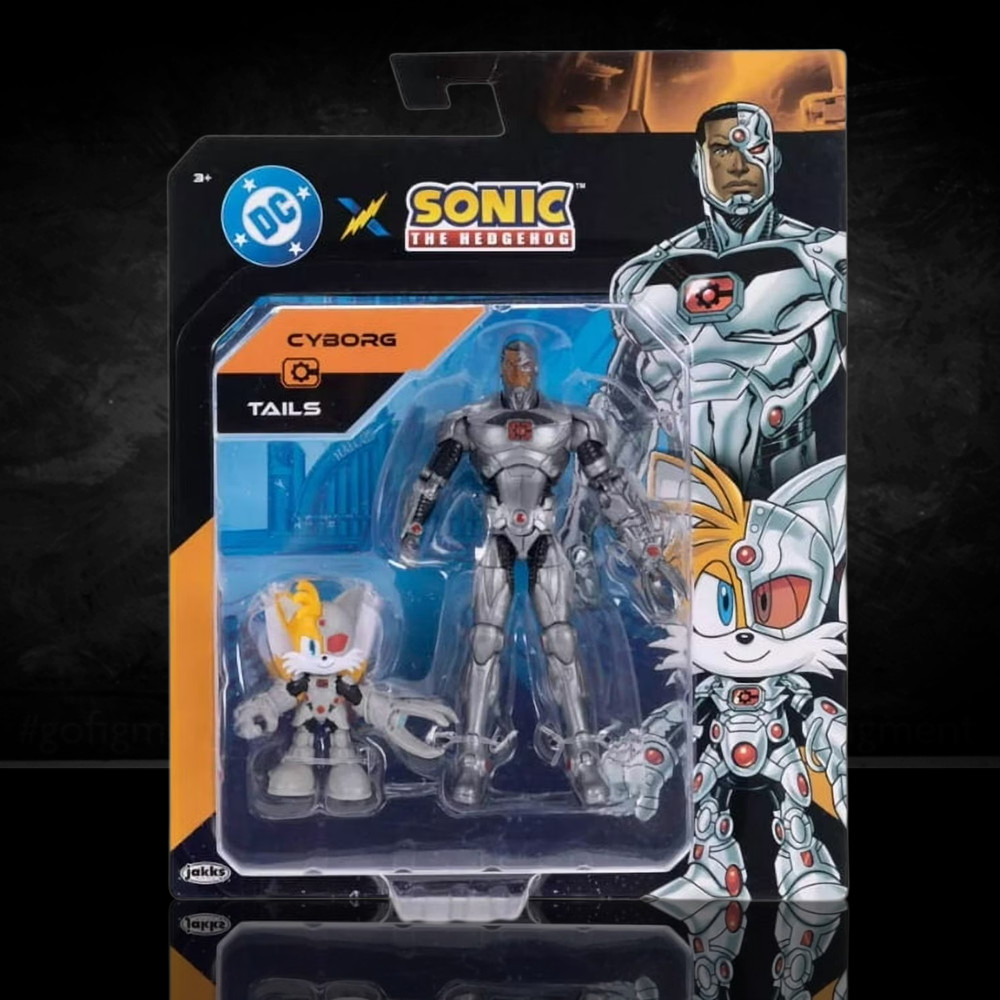 DC x Sonic the Hedgehog Multipack – Cyborg & Tails as Cyborg Action Figures