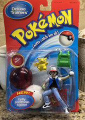 NEW 1998 Pokemon Deluxe Trainers Ash #25 Pikachu Poseable Figure