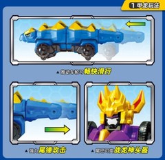 Dino Core Dinosaur Transform Ultra Chest Part Helmet Disk Figure Kids Toy Car