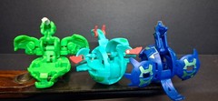Bakugan Lot of 6 — Ventus Aquos Haos Darkus — 300G–620G Battle Brawlers