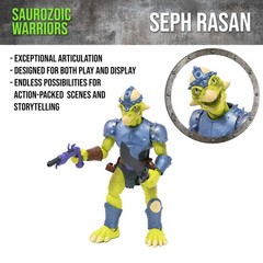 Boss Fight Studio Saurozoic Warrior Seph Rasan Futuristic, Armored Dinosaur Hero