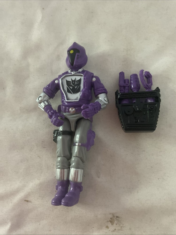 Black Major Bat Shockwave Custom Action Figure w/accessories Purple/ Gray