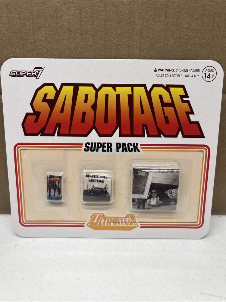 Super 7 Beastie Boys Ultimates Sabotage Super Pack, action figure accessories
