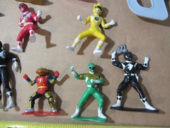 Bandai Power Rangers figures lot 1993 red blue green yellow white black +