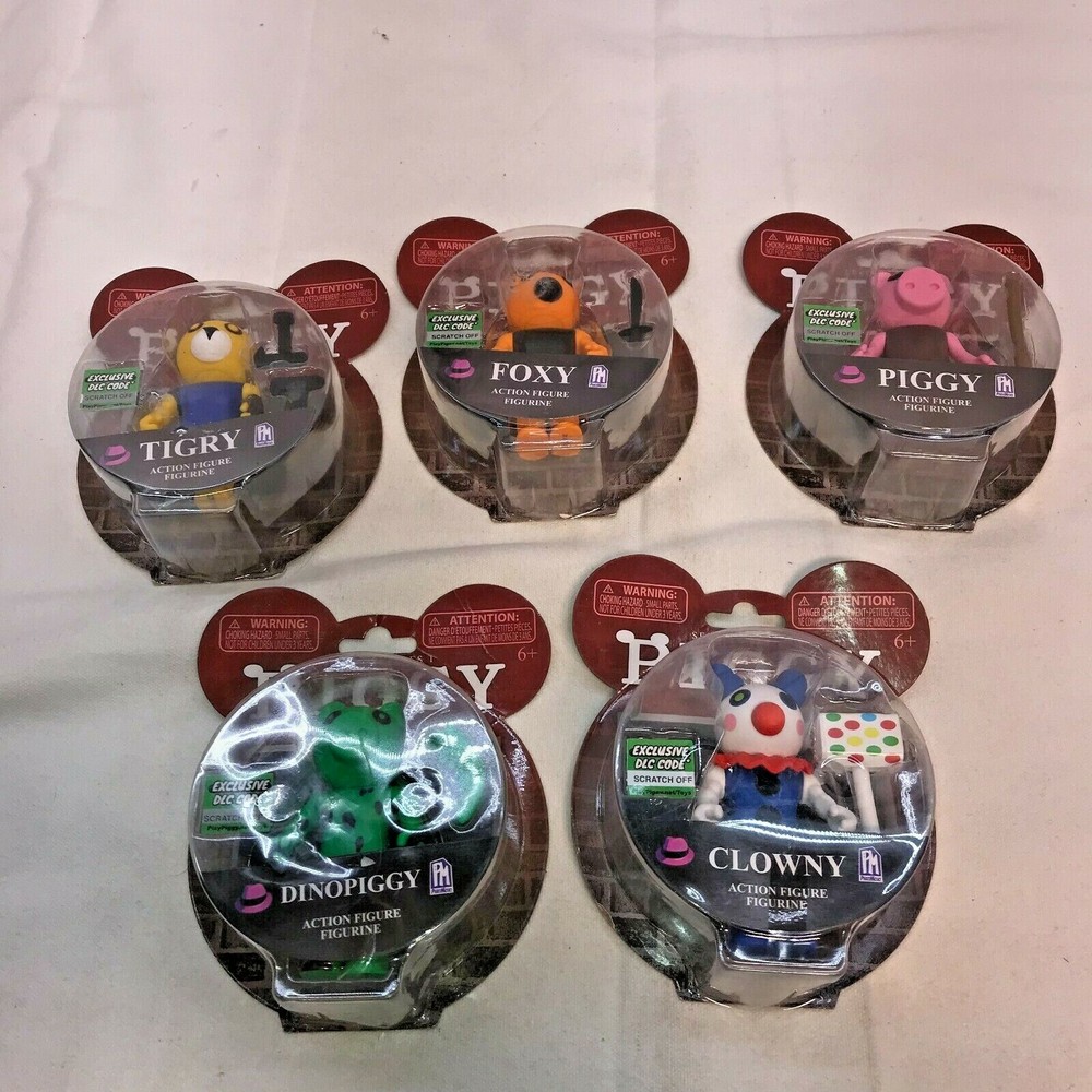 PhatMojo PIGGY Roblox Minifigure Exclusive DLC Code NEW CLOWNY dinopiggy LOT 5