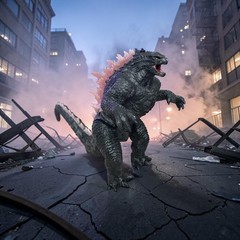Godzilla x Kong The New Empire Heat Ray Godzilla 24 In Articulated Figure Sound