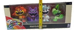 Poppy Playtime Smiling Critters Minifigure 4-Pack Dogday Catnip Hoppy Craftycorn