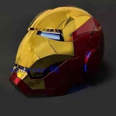US!! 1:1 Iron Man MK5 Helmet Wearable Voice-control Mask Cosplay Golden AUTOKING