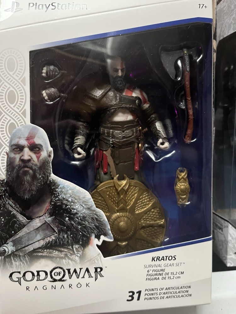 Kratos God of War 6″ Ragnarok Figure Sony PlayStation New Sealed!