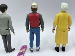 Super7 Back To The Future 2 Marty McFly Doc Biff Reaction Figures Lot Of 4