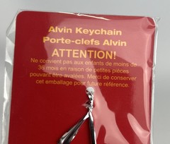 Alvin & The Chipmunks Rubber Bendable Keychains (Lot Of 4) 20th Century Fox, NEW