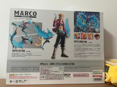 Bandai S.H.Figuarts Marco Marineford Summit War Ver. Action Figure New in Stock