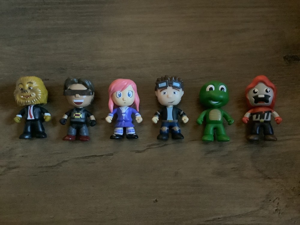 LOT OF 6 Tube Heroes Mini Figure YouTuber 2015 Jazwares