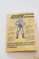 Small lot vintage 80s GI Joe toy pamphlets instructions advertisement