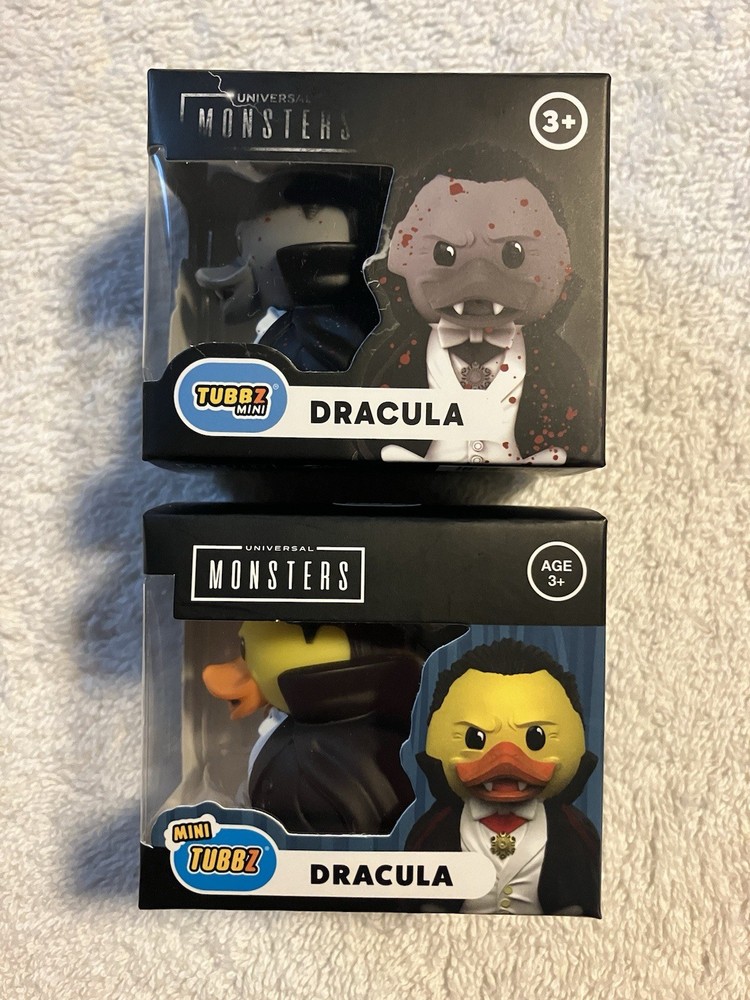 Mini Tubbz Cosplay Duck Universal Studios Monsters Regular & Bloody Dracula Lot