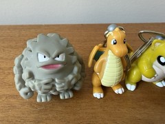 Vtg 90s Pokémon Nintendo BK Toy Lot of 4 Dragonite Graveler Sandshrew 1999