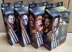 WWE Elite Monday Night Wars Complete Set of 4, (Series 11) w/ Rick Rude BAF