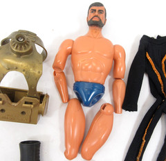 Hasbro Super Joe 1977 Action Figure Parts Working Chest Pack & Outfit Vtg 70s