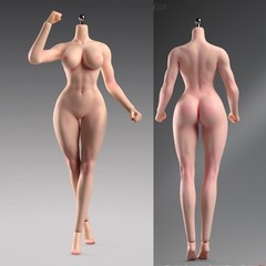 1/6 Female Natural Skin Big Bust Plump Silicone Seamless Body 12″ Action Figure