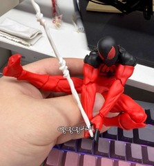 USA！ Mess Toys Symbiote Spider-Man 1/12 Action Figure Red Suit Spide Model Gifts
