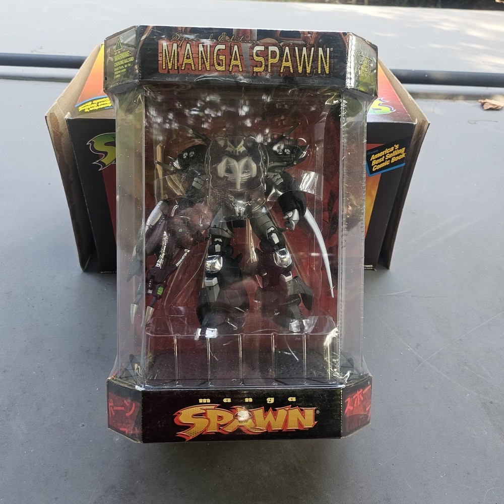 McFarlane Toys Manga Spawn Action Figure Boxed Black/Silver Plastic Comics