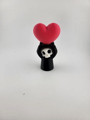 Grim Reaper with Heart Figurine — Love from Beyond the Grave