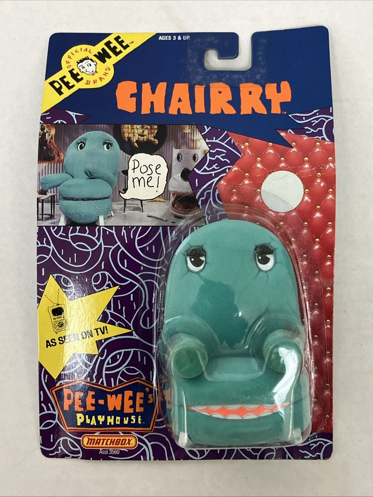 CHAIRRY Figure 1988 Pee-wee Herman Pee-Wee’s Playhouse MATCHBOX New in Box!