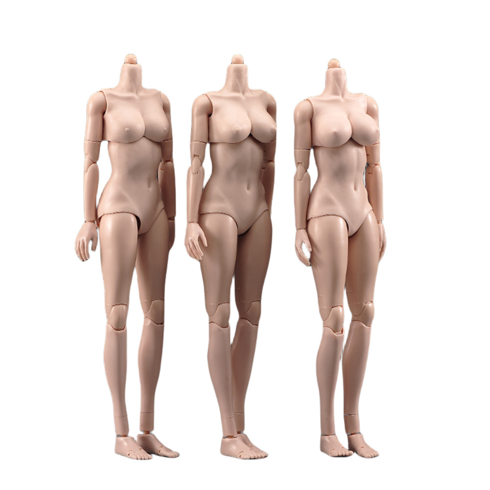 1/6 Female Pale Suntan Large Bust Super Flexible Body 12”Action Figure Model