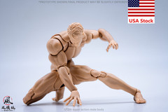 Wind Toys 1/12 Pale Flexible Doll Male Strong 6”Action Figure Joint Body w/Head