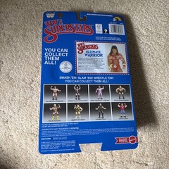 WWE LJN MATTEL SUPERSTARS ULTIMATE WARRIOR 8″ ACTION FIGURE BLUE CARD SHIPS NOW