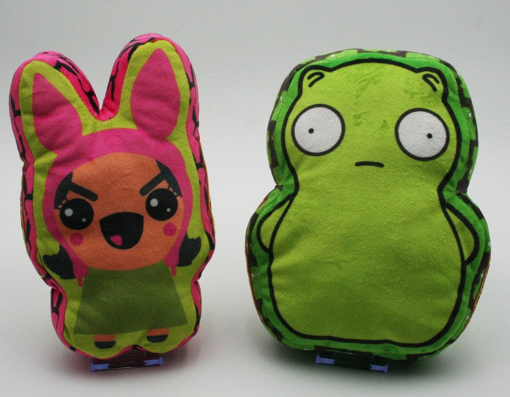 Bob’s Burgers 10” Kuchi Kopi & Louise Belcher Stuffed Animal Pillow Plush Lot