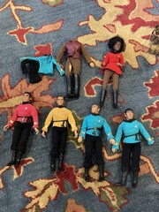 Vtg 1974 MEGO Star Trek Action Figures Lot of 6